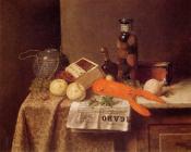 威廉迈克尔哈尼特 - Still Life with Le Figaro